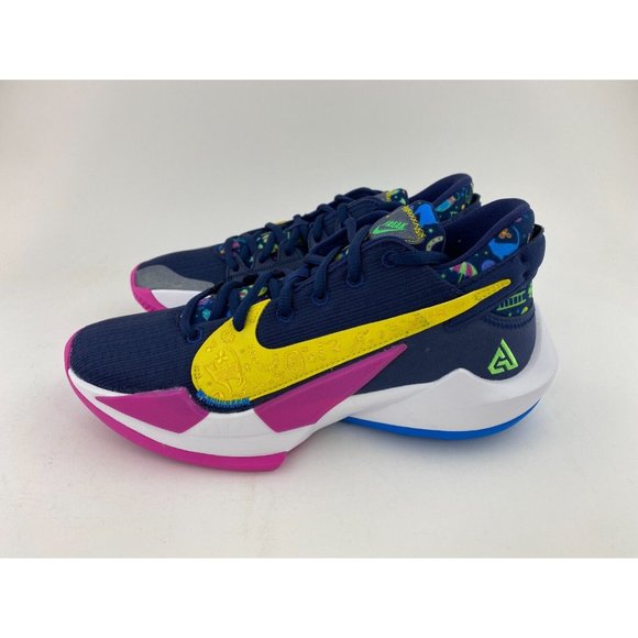 Nike Zoom Freak 2 Superstitious Men's Basketball Shoes Sneakers Navy - Picture 10 of 12